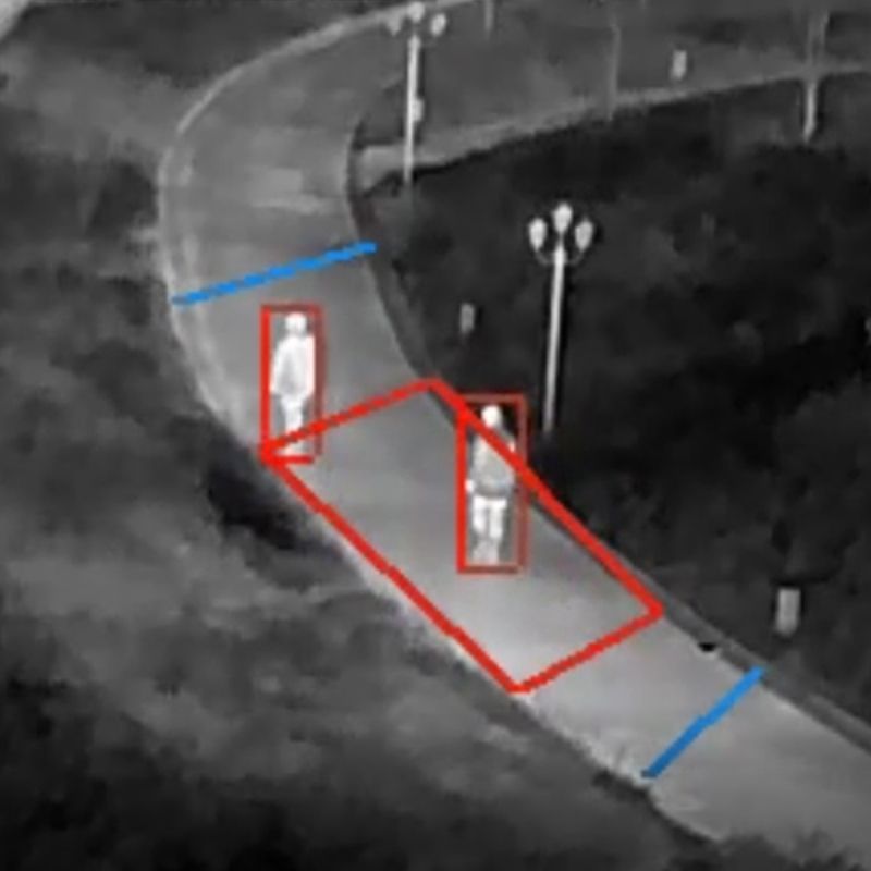 15km Cámaras de seguridad termales de la granja del IP de la gama larga del zoom de la pinta de 360 ​​grados