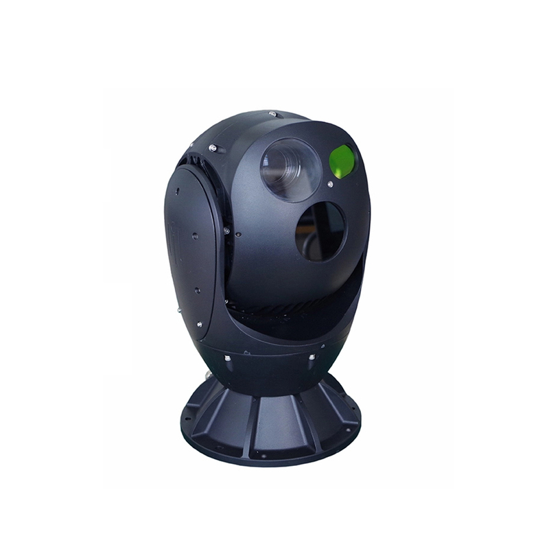 Vigilancia marítima montada en barco Cámara de visión térmica de seguimiento automático PTZ de 2 ejes con estabilización giroscópica