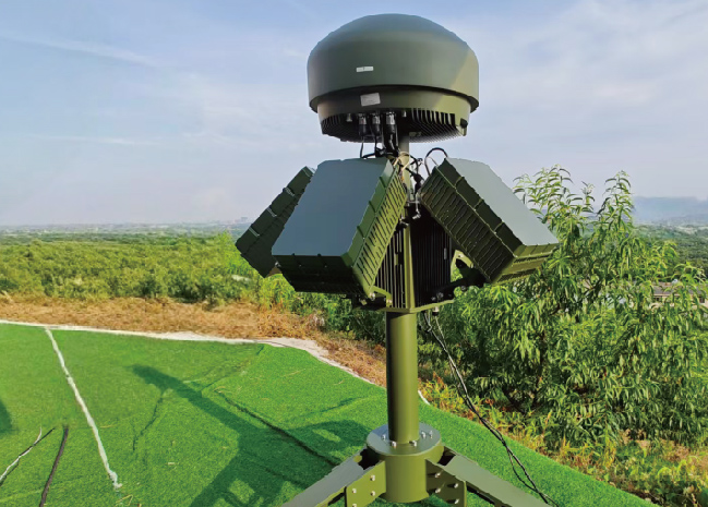 3 en 1 10km Detección 3km Jammer 3km Parodia Sistema Anti Drone Fijo