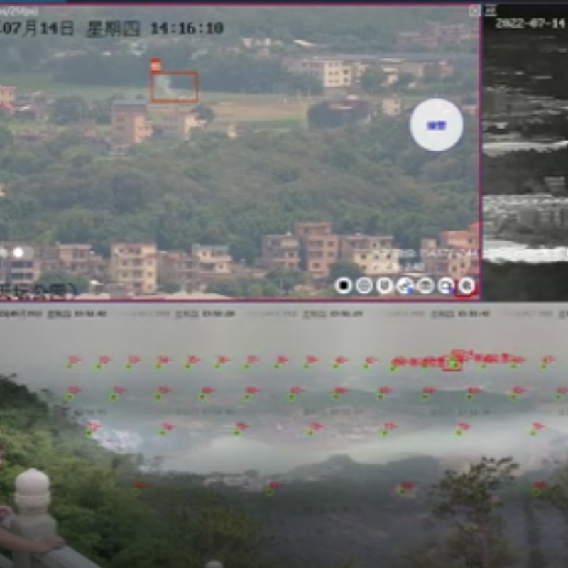 cámara de seguridad al aire libre de la cámara termal infrarroja de la detección de la lucha contra el fuego forestal de los 5km 640X512