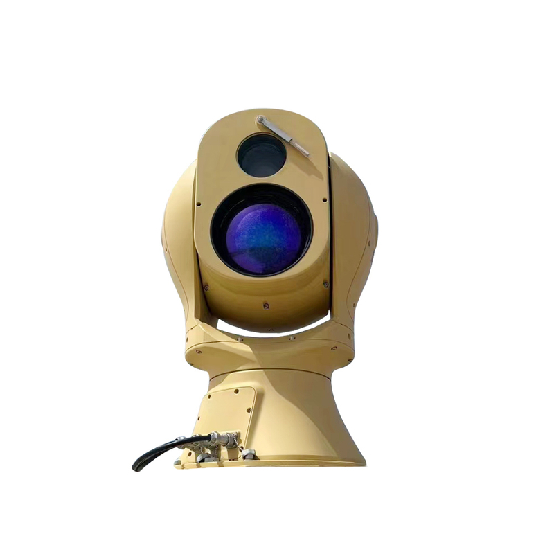 Cámara de seguridad exterior de largo alcance infrarroja térmica con lente Durl IP67 de reconocimiento de coche de 15km