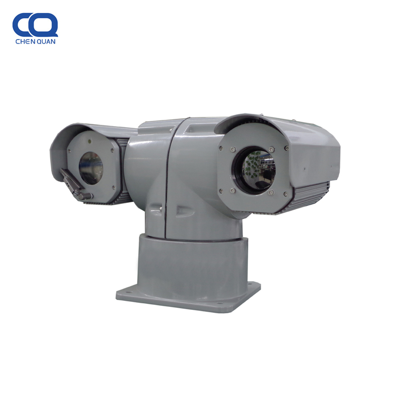 Cámara de seguridad térmica montada en coche con desempañador en forma de T y zoom continuo 3x de 75 mm para defensa fronteriza 640