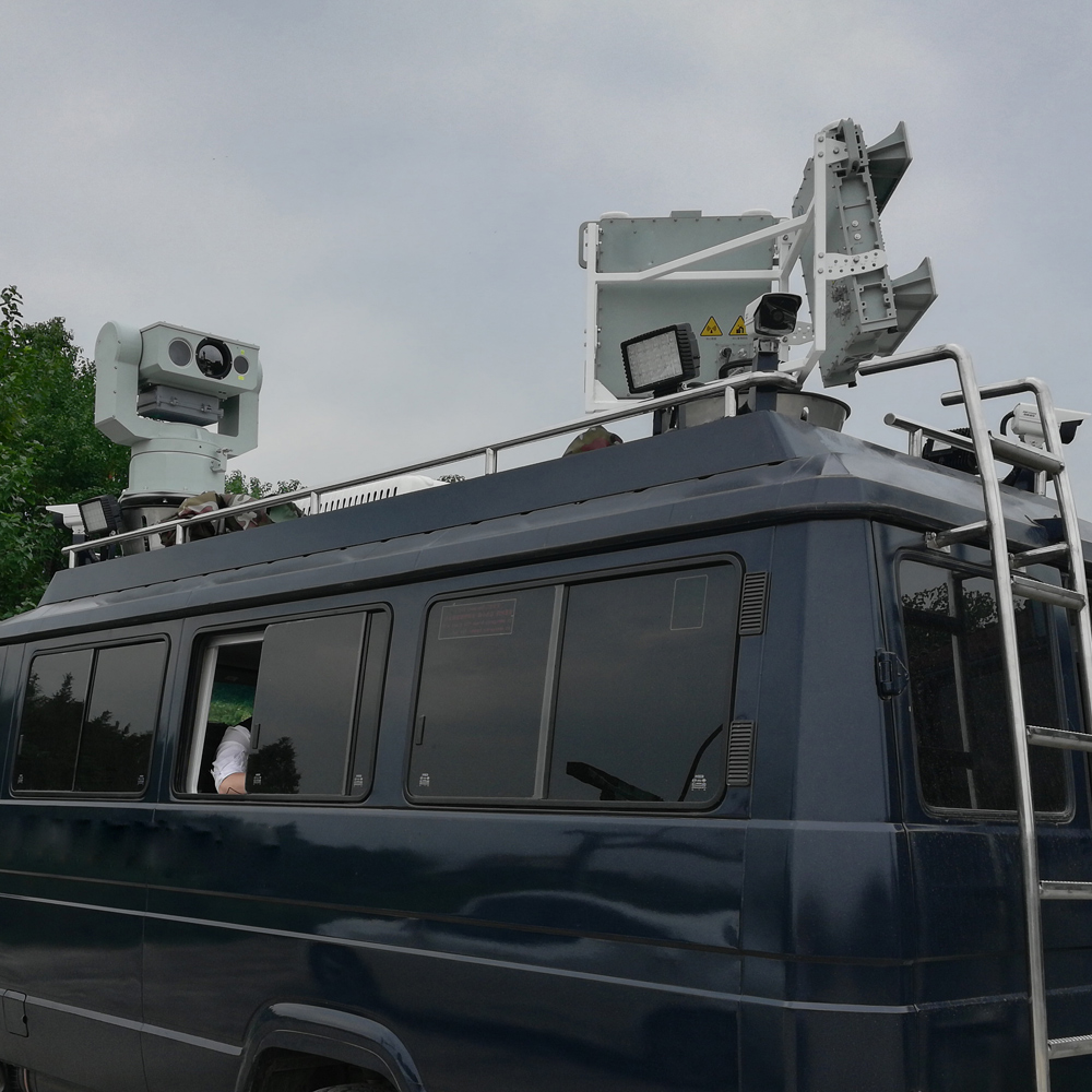 Cámara de alta velocidad de 360 ​​grados de defensa fronteriza de 20 km Cámara de plataformas de imágenes térmicas MWIR infrarrojas de onda media