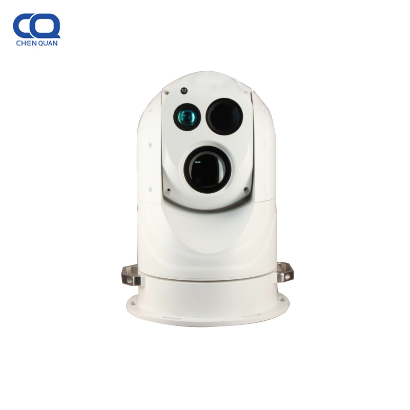 6km Lrf 2-Axis Gyro-Stabilization Seguimiento de barcos Cámara PTZ marina térmica de visión nocturna