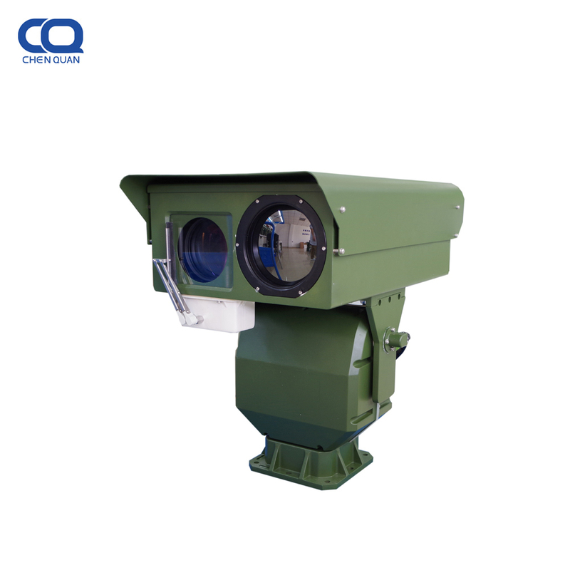 20km detección de vehículos 360 grados zoom vigilancia PTZ 24 horas doble canal cámara térmica ptz de largo alcance para puerto