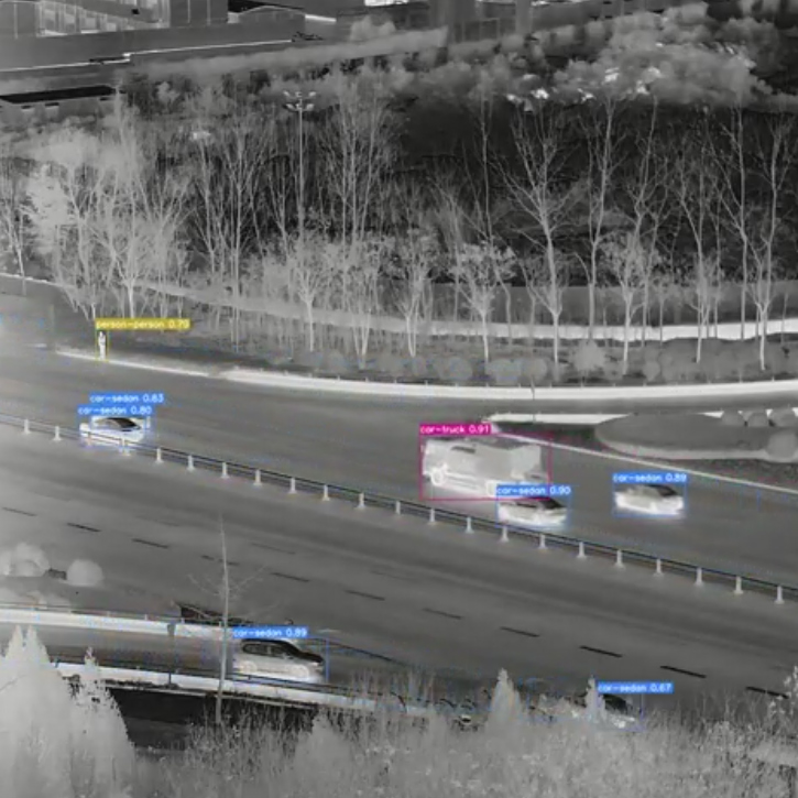 Cámara de seguridad exterior de largo alcance infrarroja térmica con lente Durl IP67 de reconocimiento de coche de 15km