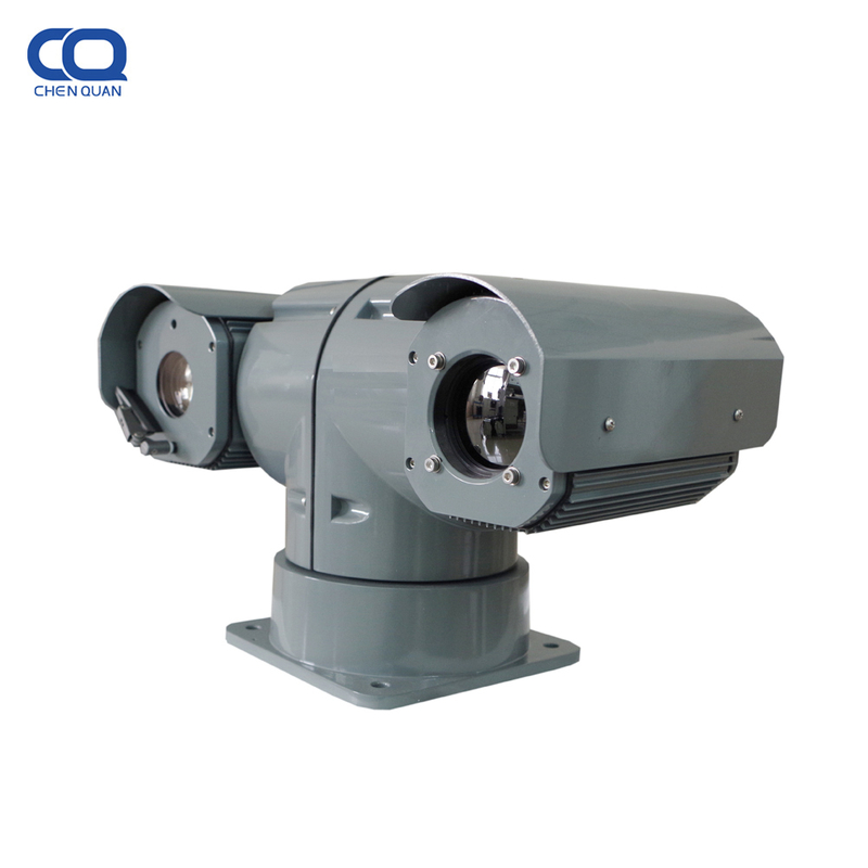 Cámara de vigilancia de doble espectro en forma de T de 6 km 640x512 75 mm para una ciudad segura