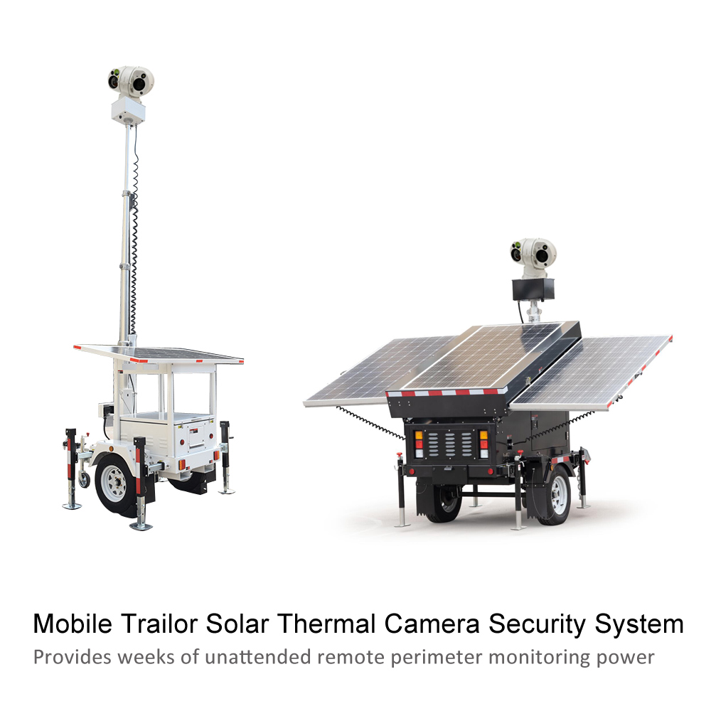 4km Detección IP67 Multi Sensor Farms Cámara de seguridad térmica PTZ antirrobo 384