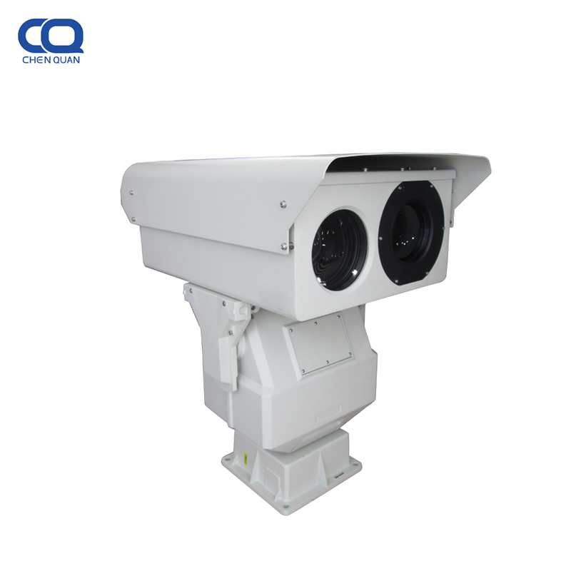 10km Identificación humana 640x512 Vigilancia al aire libre 3D Zoom Lente dual Cámara PTZ