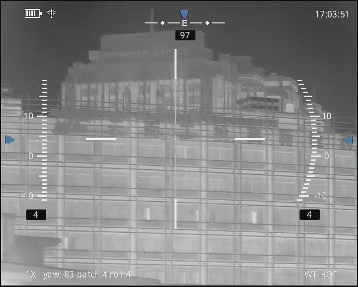 640X480 25mm IP67 Salida de video OLED Gafas de visión nocturna Alcance térmico para la caza