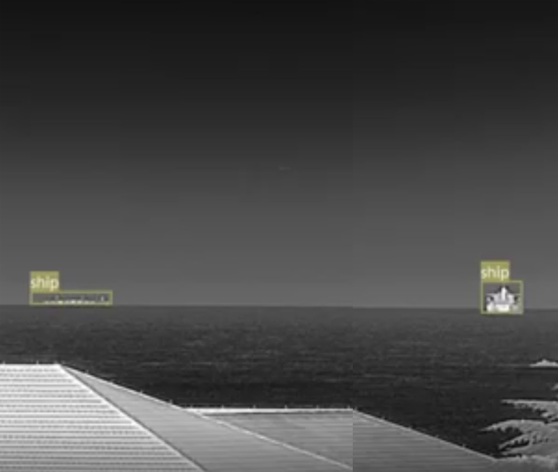 Cámara de vigilancia infrarroja térmica PTZ de seguridad de largo alcance con giroscopio de 2 ejes de rescate de embarcaciones de 23 km