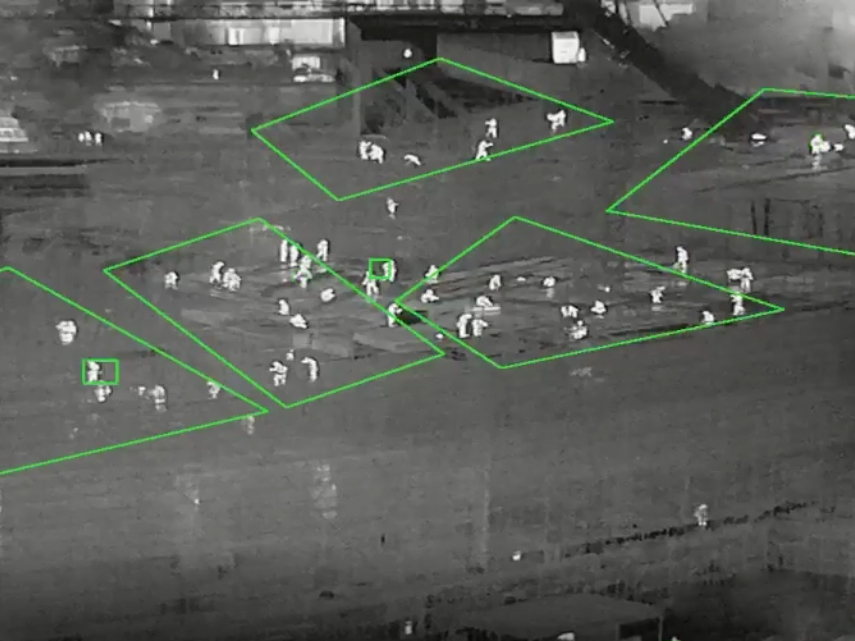 vigilancia termal de la cámara de seguridad del perímetro del zoom de la función multi de Detetion de la intrusión de la gente de los 2km