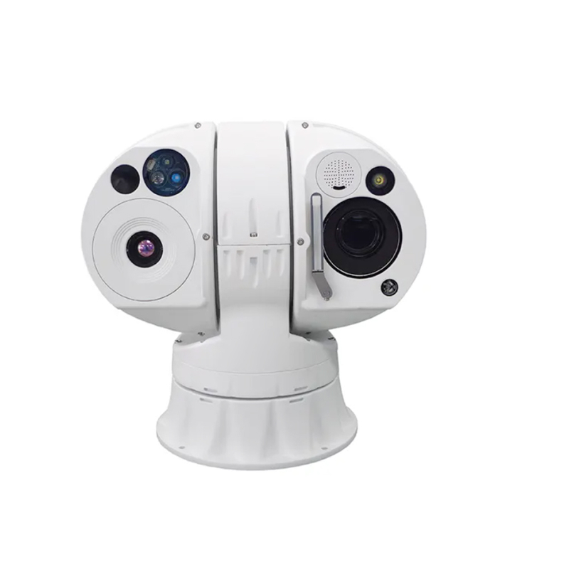 cámara de seguridad dual de la lente PTZ de la cámara termal infrarroja de la alerta del monitor humano del 1km al aire libre