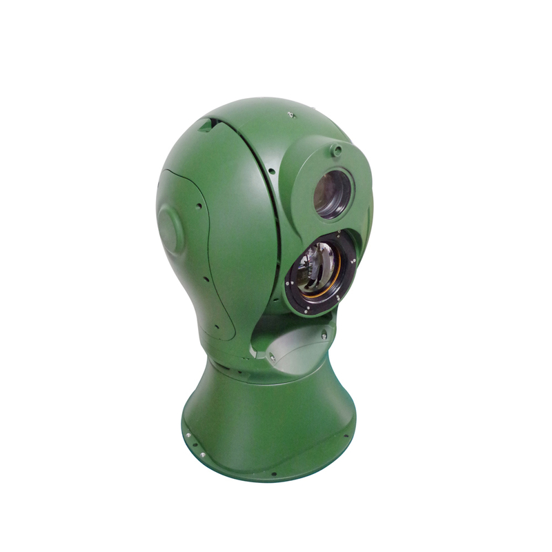 Cámara de vigilancia infrarroja térmica PTZ de seguridad de largo alcance con giroscopio de 2 ejes de rescate de embarcaciones de 23 km