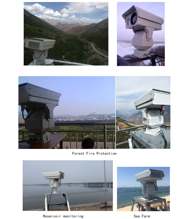 cámaras de seguridad de la visión nocturna de la detección de la intrusión de la cámara de la gama larga del 10km al aire libre