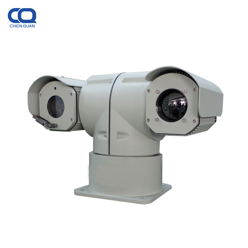 Cámara de vigilancia de imágenes térmicas de 360 ​​grados montada en un vehículo fijo de 8 km 640x512 100 mm