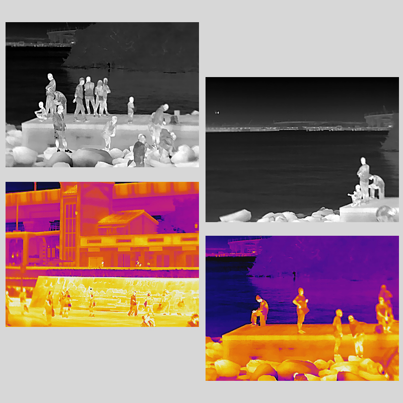 Cámara térmica de imágenes infrarrojas de defensa de seguridad fronteriza de detección de intrusos de largo alcance de 360 ​​grados