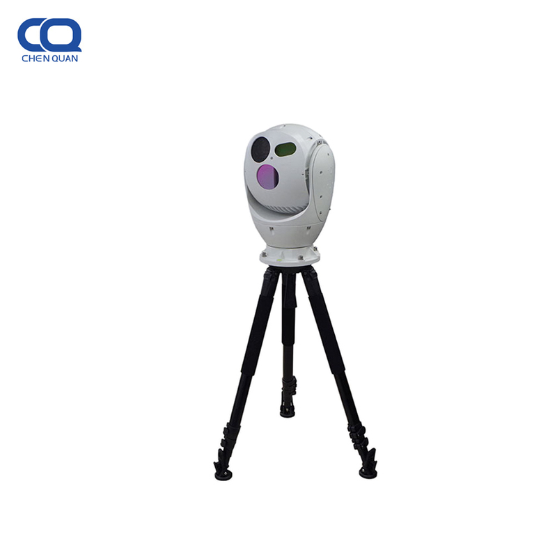 8km HD Seguridad al aire libre 100 mm Lente fija Pan Tilt Zoom Vehículo montado Cámara térmica Ptz de largo alcance