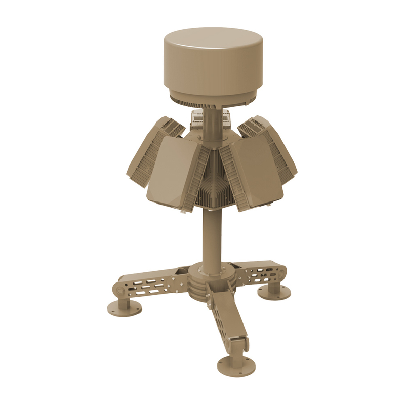 3 en 1 10km Detección 3km Jammer 3km Parodia Sistema Anti Drone Fijo